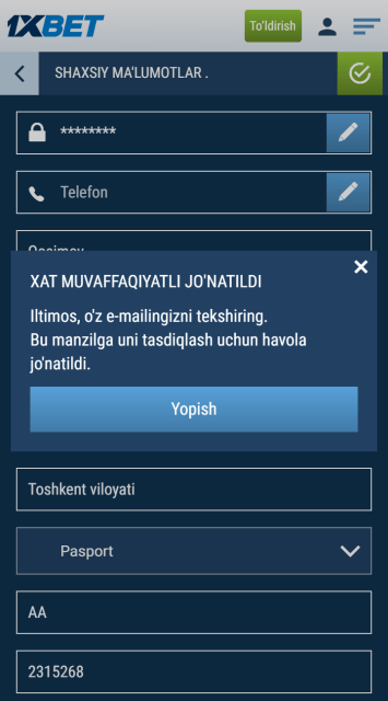1xbet email kiritish (1)