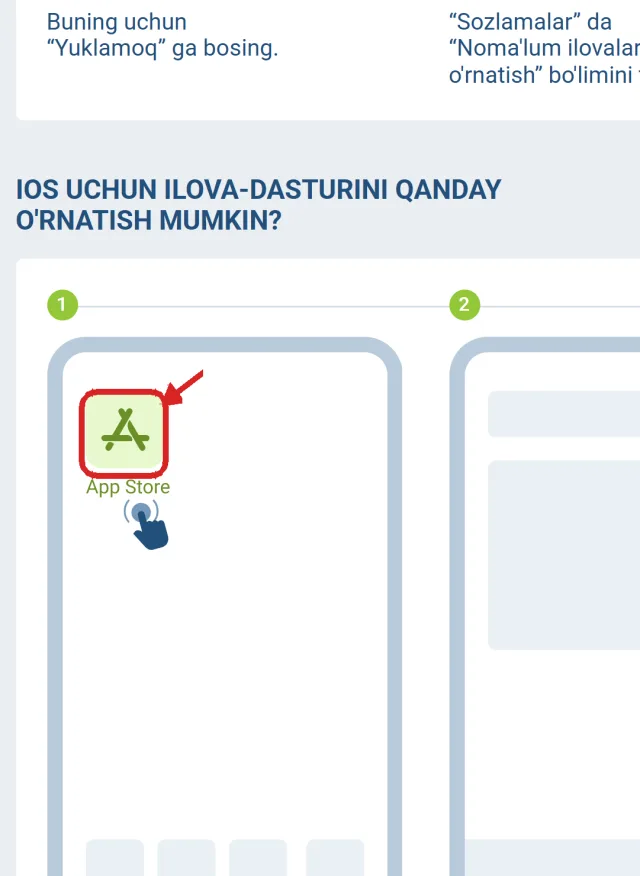 1xbet app store orqali yuklab olish